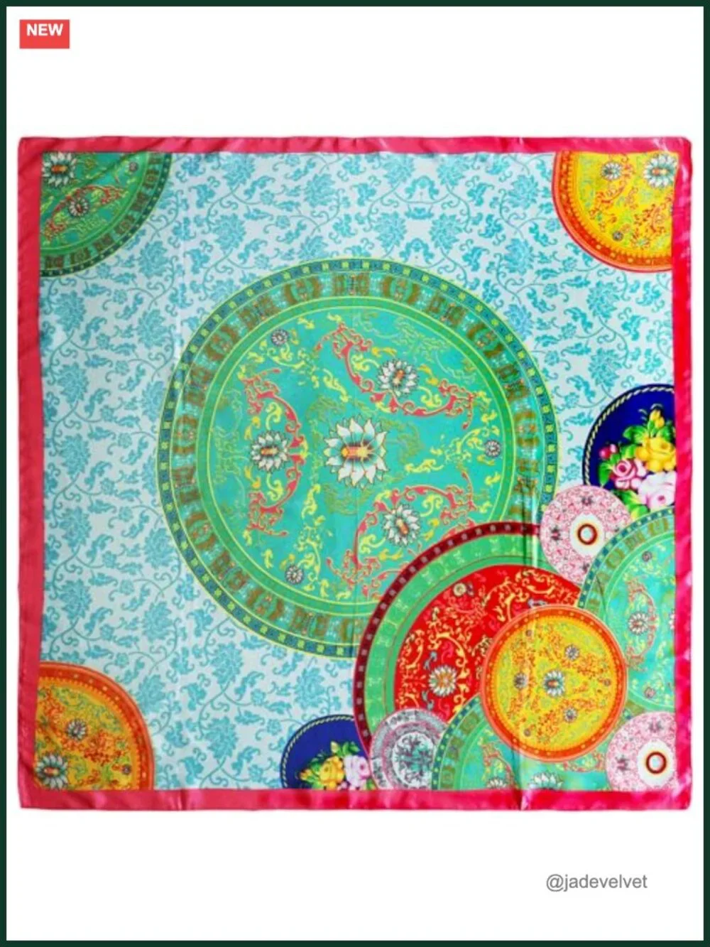 Satin Head Scarf Women Silk Like Hair Wrap Square Bandana 35x35 in